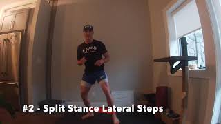 Celebrity Split Stance Lateral Steps Profile