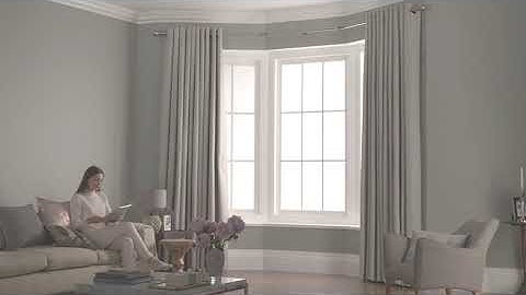 3 Sided Eyelet Bay Curtain Pole - Compatible with Eyelet Curtains