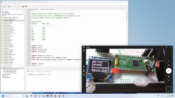 Raspberry Pi Pico/CircuitPython 8 to drive SSD1331 SPI color OLED