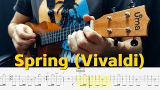 Ukulele Lullabies for babies. Vivaldi - Spring (4 seasons). Tabs included