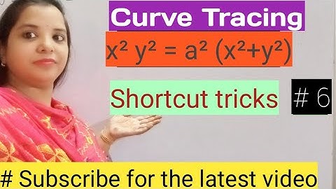 Tracing of Curve of Cartesian form | Curve Tracing | Hindi