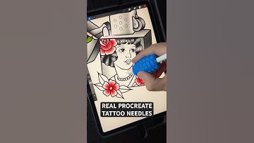 Procreate tattoo brushes that mimic real tattoo needles. #procreate #tattoo #art