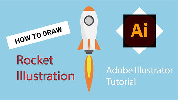 How to Create Rocket Vector Illustration in Illustrator - perfect tutorial for beginner