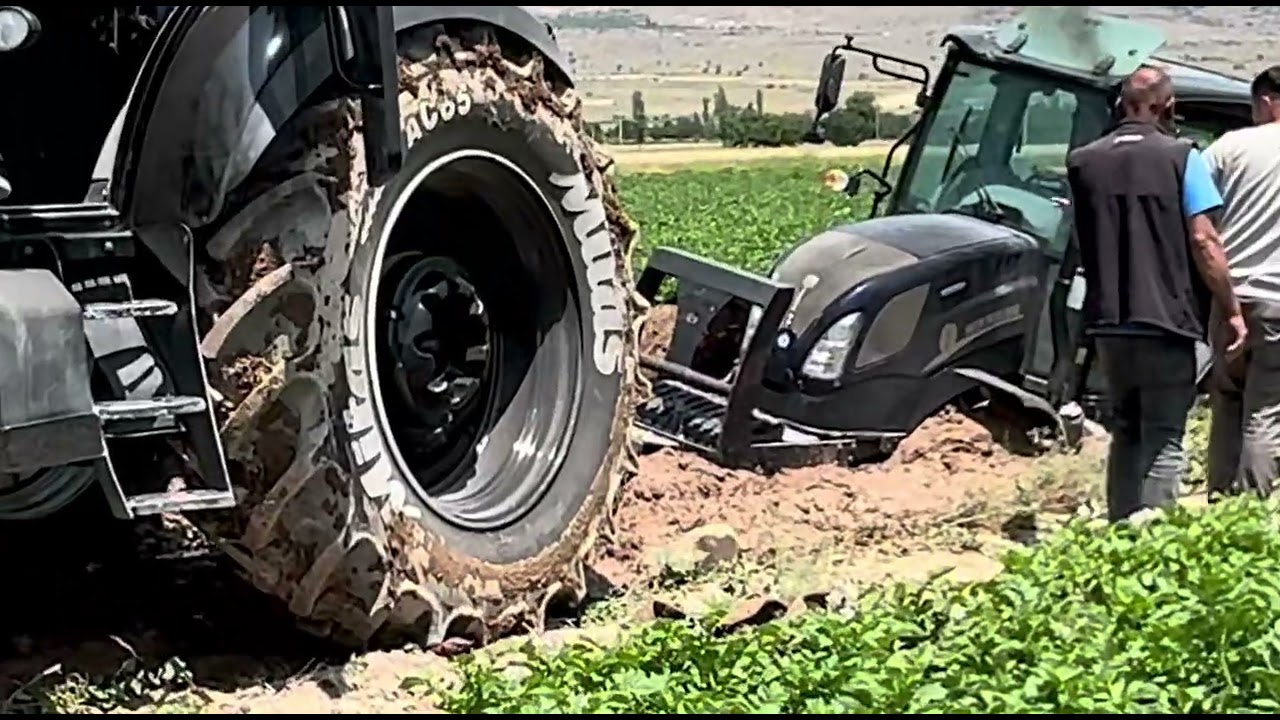 ÇAMURA SAPLANAN TRAKTÖR KURTARMA OPERASYONU I 4 TRAKTÖR YETTİ Mİ 