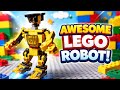 How to make a Lego Robot with random bricks | Satisfying DIY video of Lego Robot tutorial