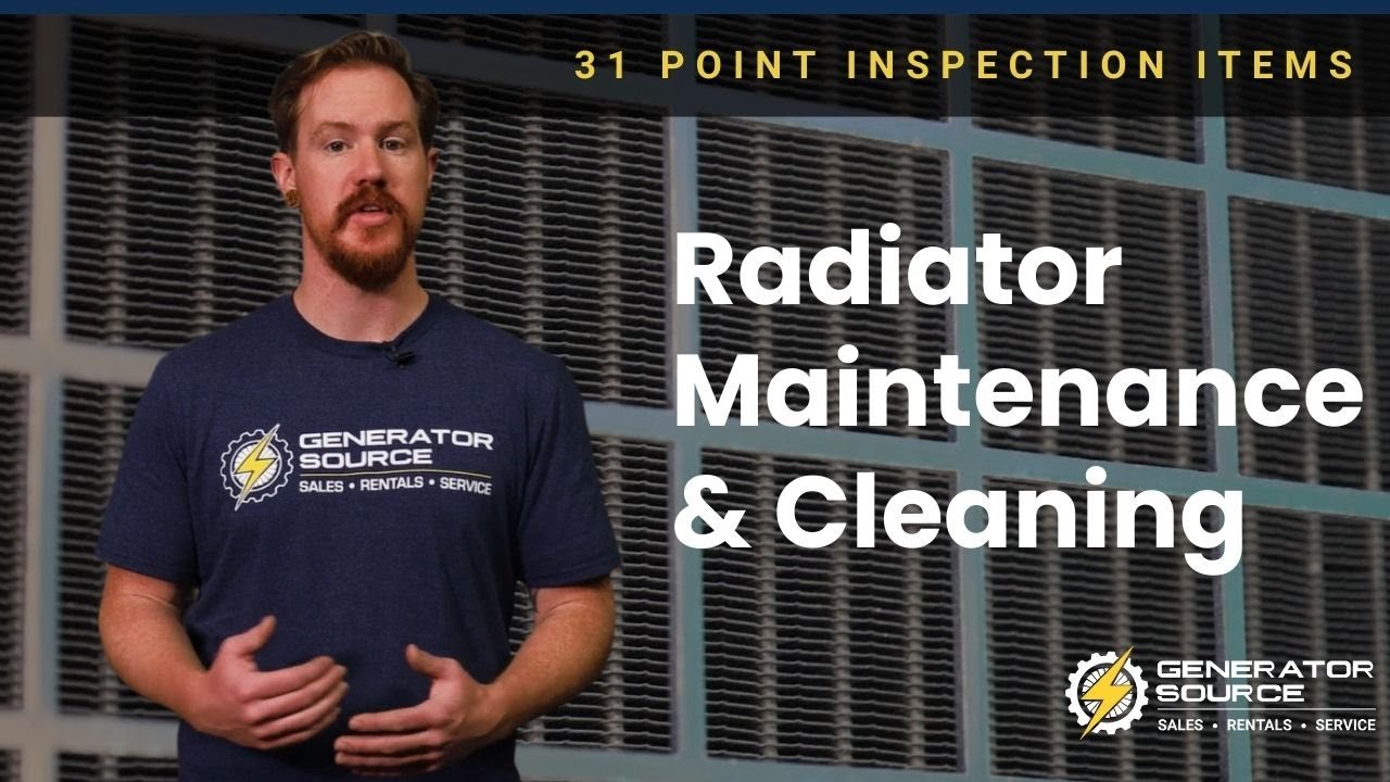 Generator Radiator Cleaning Kit Commercial Generator Radiator Maintenance & Cleaning - YouTube