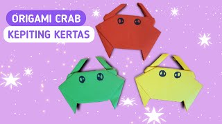 Cara Membuat Kepiting Dari Kertas Origami Crab Step By Step Diy Easy Crab