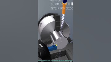 G72 in CNC #simulator #automobile #shortvideo