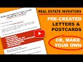 How to build a Real Estate Investor Letter and mail it to just one person?