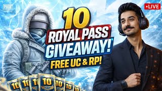 Bgmi 10 Royal Pass Free Giveaway Live Custom Room Event Harshx Live