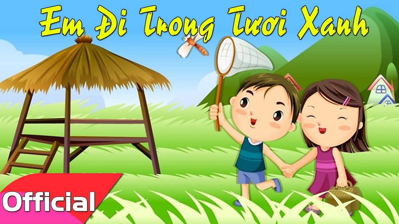 Karaoke HD] Em Đi Trong Tươi Xanh - Nhạc Thiếu Nhi - YouTube