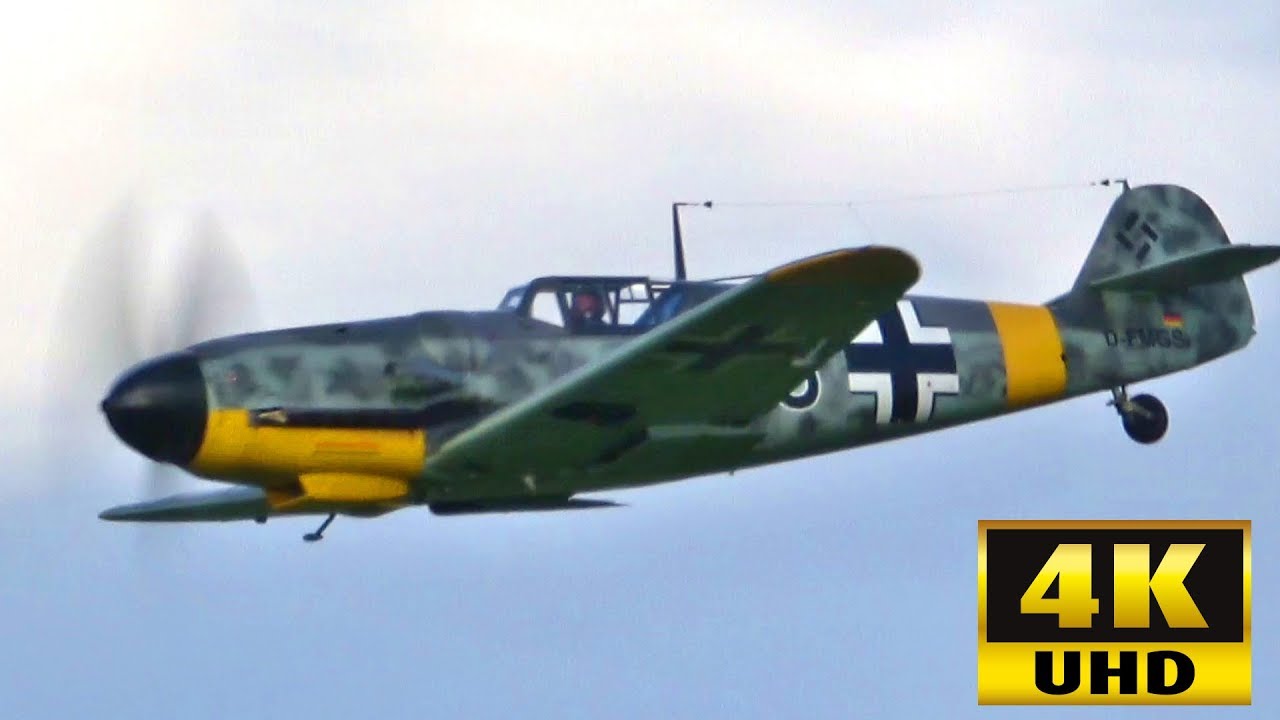Messerschmitt Bf 109 G 6 Schwarze 8 Original Db 605 Sound Youtube