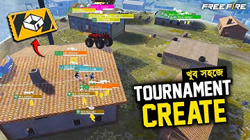 How To Create Custom Tournament Room | টুর্নামেন্ট কাস্টম বানানো | Step By Step Guide Free Fire