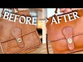 So Reinigen Und Restaurieren Sie Eine Vintage Coach Station Tasche Vorher Nachher Gebraucht So Reinigen Und Restaurieren Sie Eine Vintage Coach Station Tasche Vorher Nachher Gebraucht