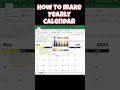 📅 Excel Calendar Hack – মাত্র ১ ক্লিকে বানান নিজের ক্যালেন্ডার! 😲🧠 How to make Calendar! #calendar