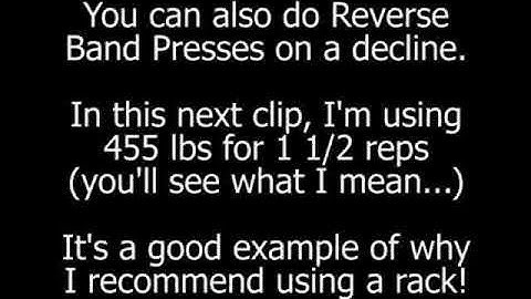Increase Your Bench Press FAST With Reverse Band Presses