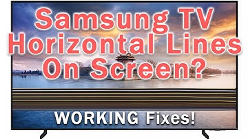 -- Samsung TV Horizontal Lines On Screen FIX --