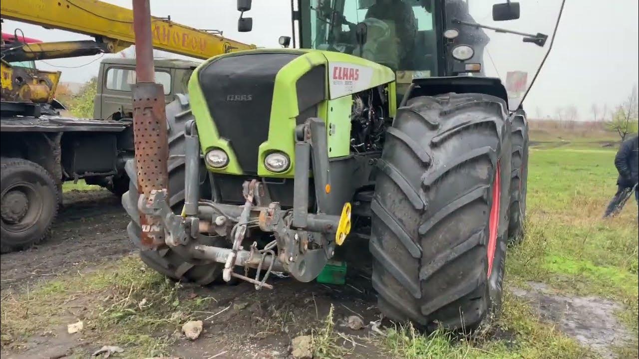 CLAAS Xerion 5000 расчистка снега