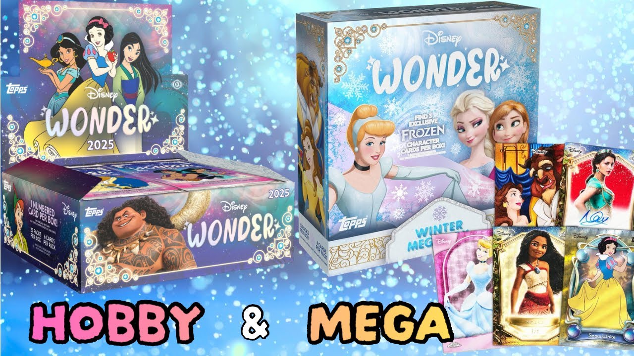 Disney Card] Hobby and Mega Unboxing 🥶 2025 TOPPS DISNEY WONDER