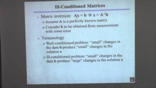 20150310 ChE 361 Lecture 12 Ill Condition part 1