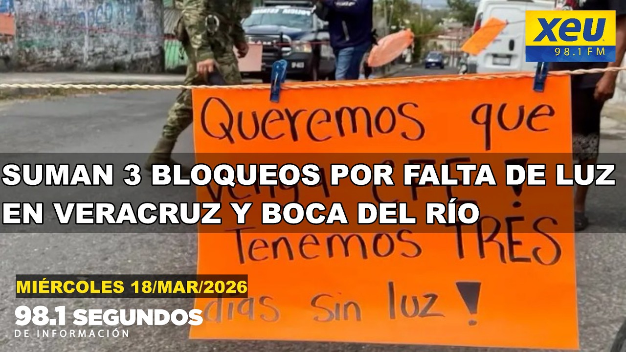 Suman 3 bloqueos por falta de luz en Veracruz y Boca del Río - YouTube
