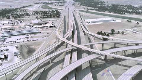 Visualization of Proposed Improvements to IH 35W from IH 30 to IH 820 in Fort Worth