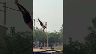 Pole vault new national record #hardwork #training #fitness #olympics #sports #viralvideo