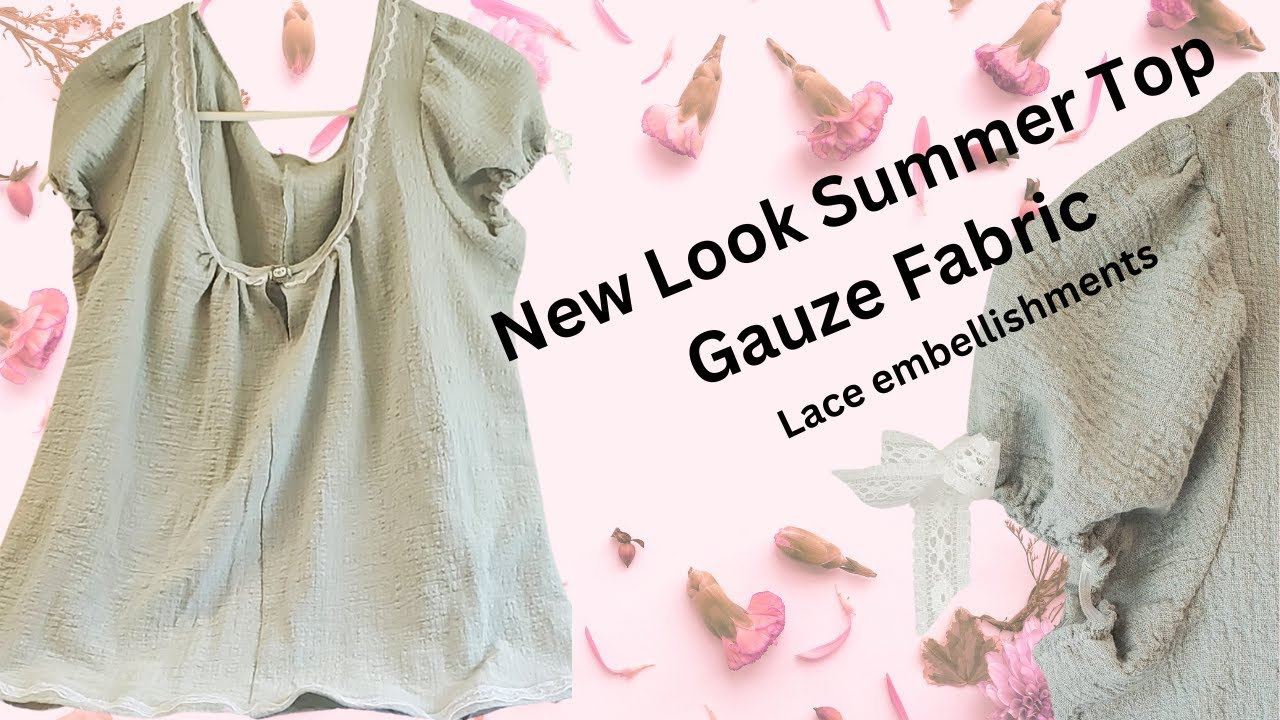 Another New Look top using gauze fabric 😊🪡🧵👚 - YouTube