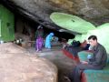 View of the kattha bibis cave house jailani kuragala sri lanka