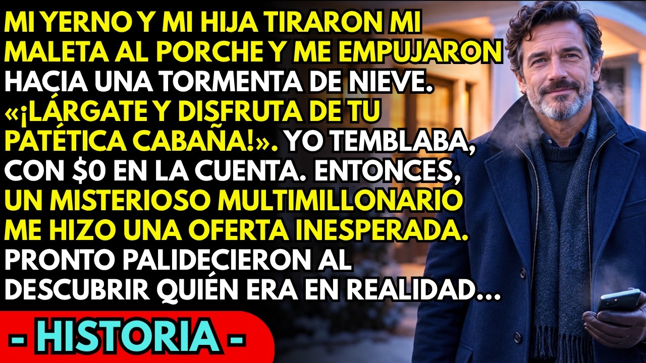 A las siete y diez de la tarde, en la noche más fría de noviembre, mi yerno arrojó mi maleta al porche mientras mi hija permanecía junto a la ventana sin decir una sola palabra. Llevaba seis meses...