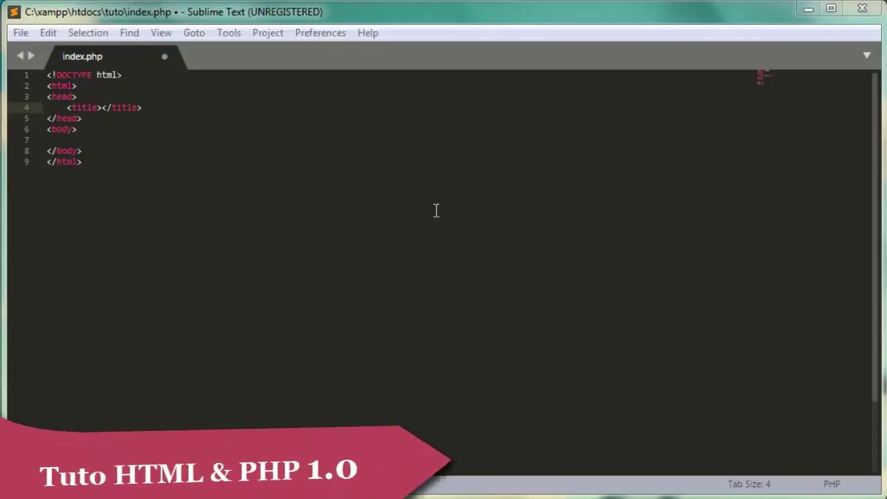 tuto html et php 1 0 - YouTube