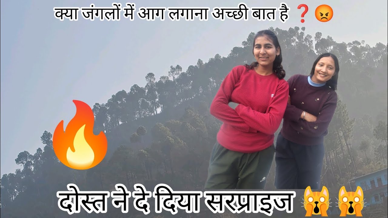 क्या जंगलों में आग लगाना अच्छी बात है ❓😡##दोस्त ने दे दिया सरप्राइज 🙀🙀##पूरा ब्लॉगजरूर देखें 🙏