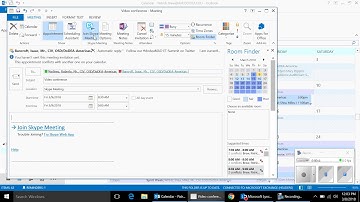 Using Outlook to Setup Video Conference