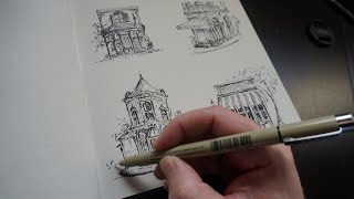 Unwind with Me: Ink Pen Sketching of Parisian Cafés