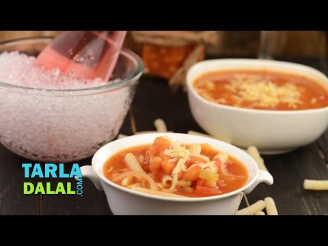 Bean and Pasta Soup by Tarla Dalal