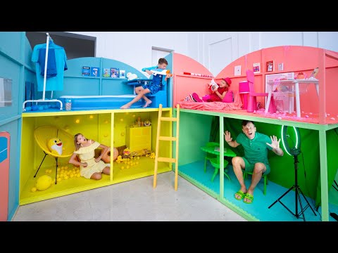 Incredible Giant Dollhouse Party + more videos for kids