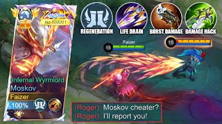 MOSKOV BEST GUIDE TO DESTROY META ROGER IN GOLD LANE!! (recommended build)  MLBB