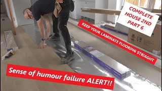 Laminate floor setting out and fitting tips with a Pro Carpenter***COMPLETE HOUSE 2ND FIX PART6***