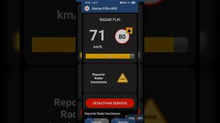 Uso pantalla principal y reportes táctiles. Alertas POIs-GPS App Android.