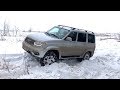 УАЗ ПАТРИОТ против LADA NIVA 2121 на бездорожье . Джиппинг покатушки по снегу