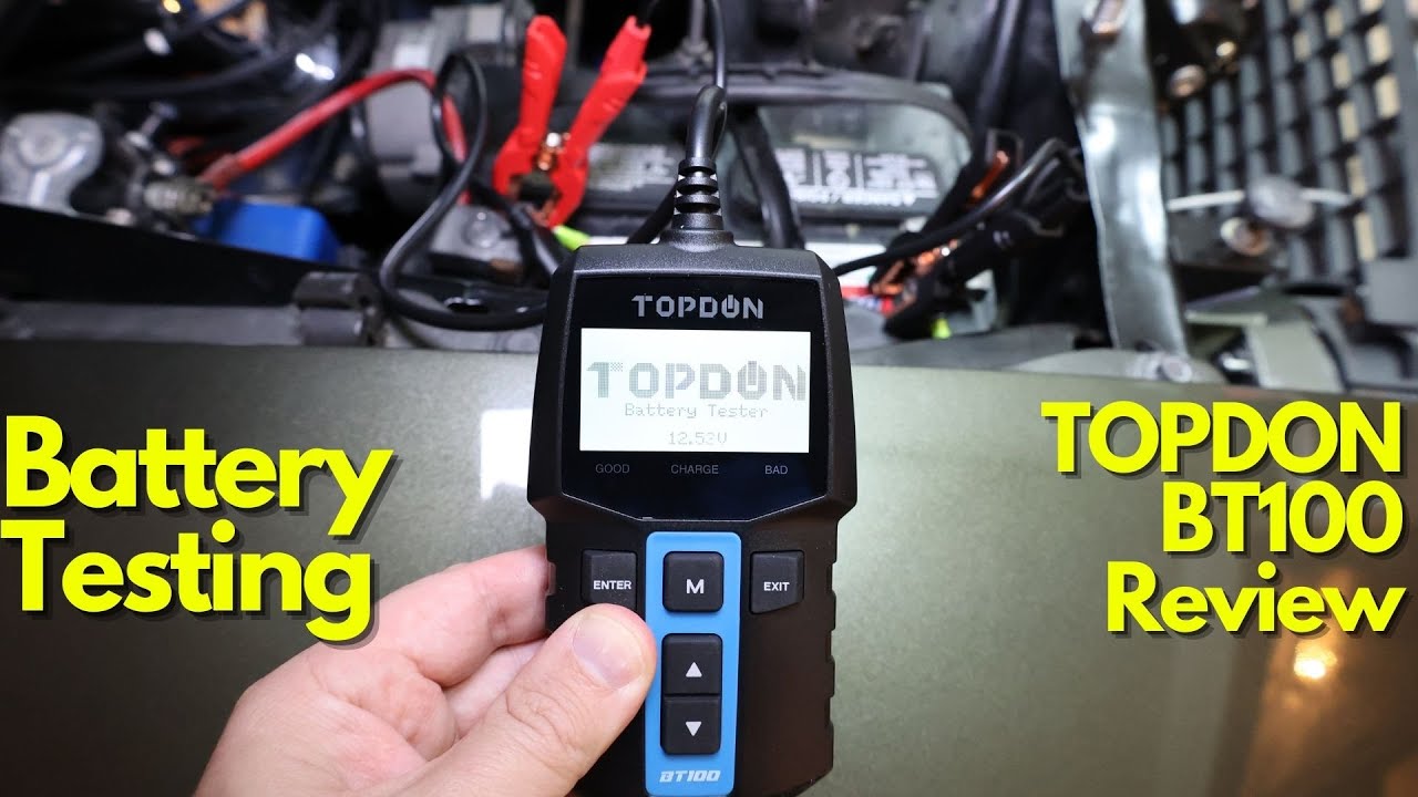 How to Test a Car Battery Using the TOPDON BT100 YouTube