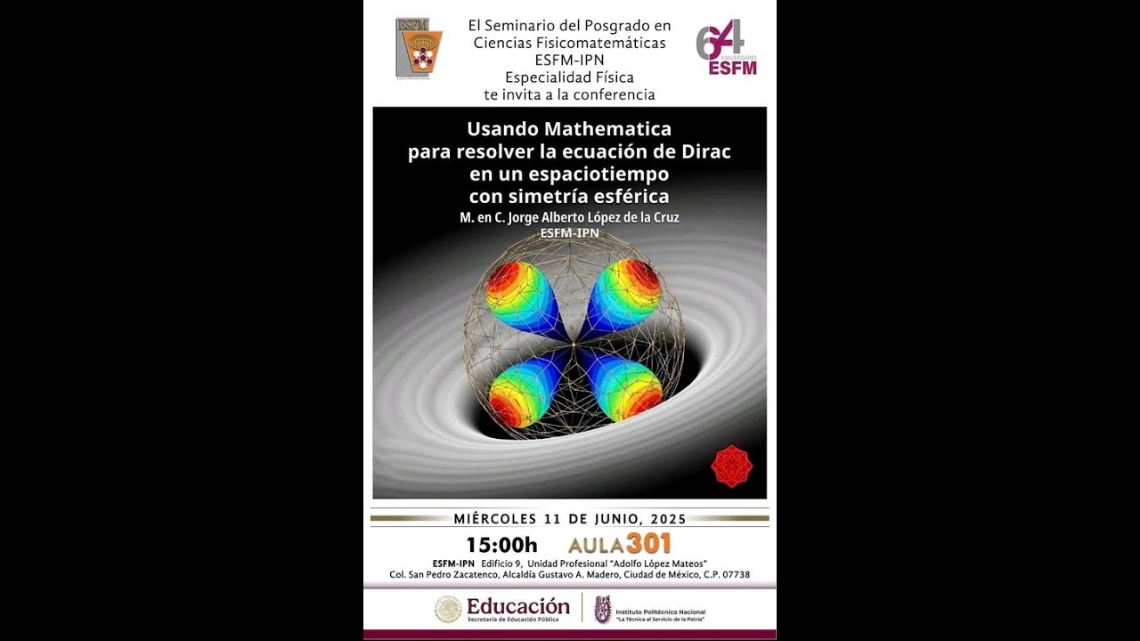 "Usando Mathematica para resolver la ecuación de Dirac en un espaciotiempo con simetría esférica