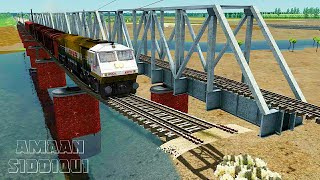 TRAINS Vs BROKEN BRIDGES AND ACCIDENTS #1 - Train Simulator | Indian Railways screenshot 5