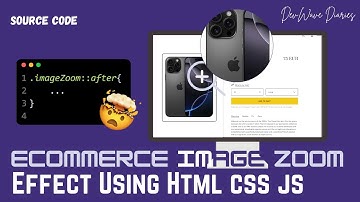 Easy Image Zoom Effect using HTML CSS and JAVASCRIPT | Ecommerce Product Zoom Effect | CSS Variables
