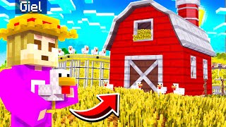 KIPPEN FABRIEK MAKEN In MINECRAFT! (Survival)