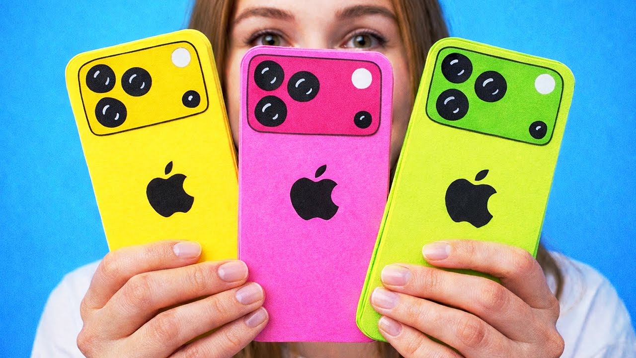 How to Make Iphone 17 Pro Notebook No Glue | DIY Paper Craft - YouTube