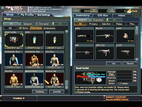 Sudden Attack Nexon North America Shop Inventory 