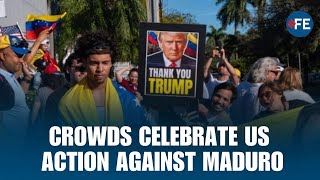 Venezuela LIVE : Crowds Celebrate US Action Against Maduro | Trump vs Maduro | Trump vs Venezuela