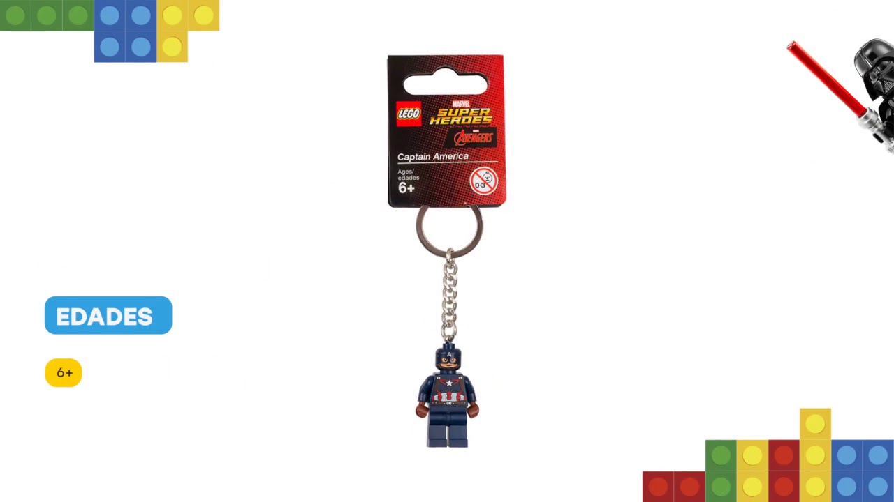 llavero lego capitan america