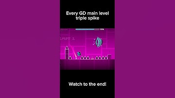 Every triple spike in GD!